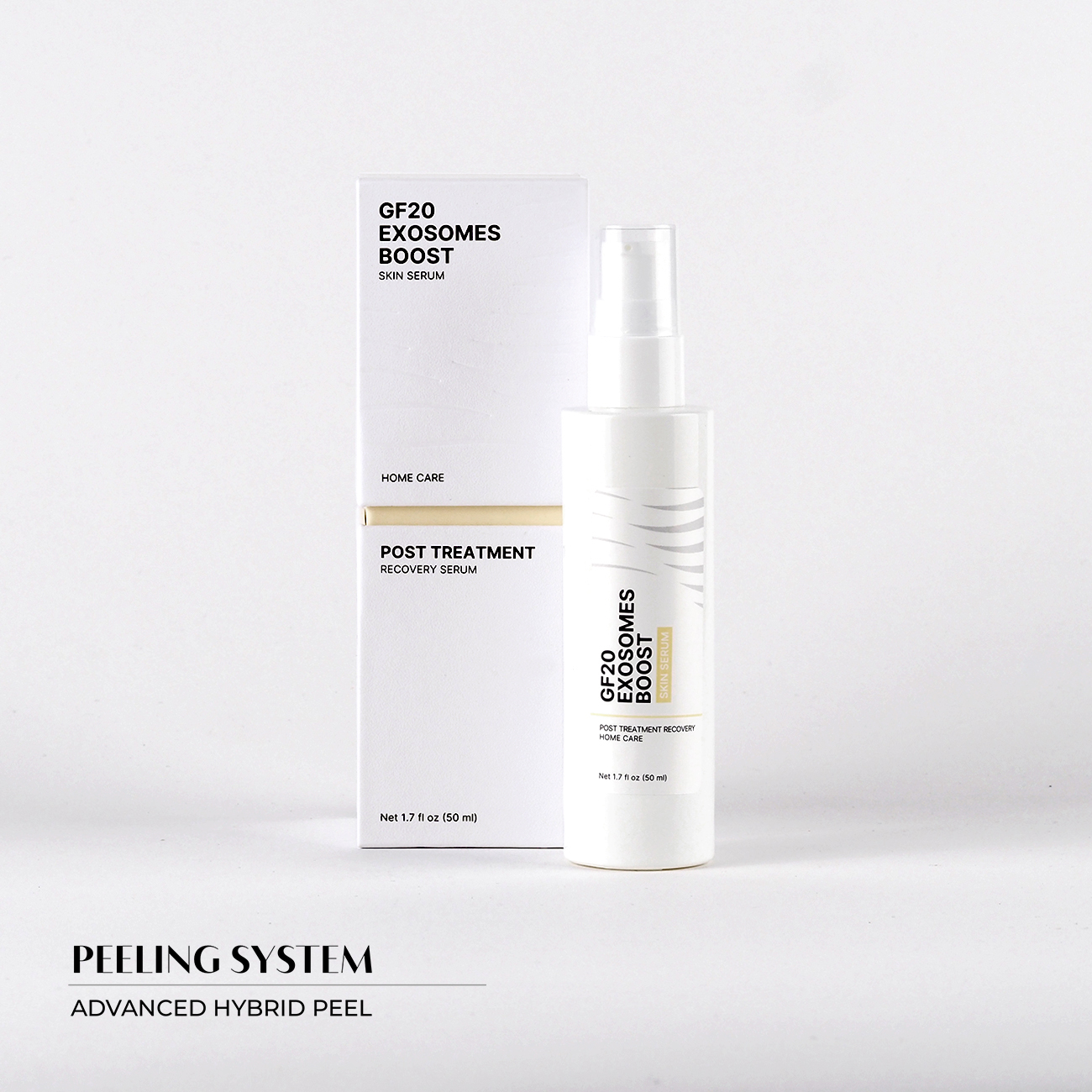GF20 Exosomes Boost Skin Serum Napredni serum sa egzozomima i faktorima rasta. Nakon nanošenja GF20 Exosomes Boost Skin Serum-a, koža deluje glatko, osveženo i vidno blistavije tokom celog dana.