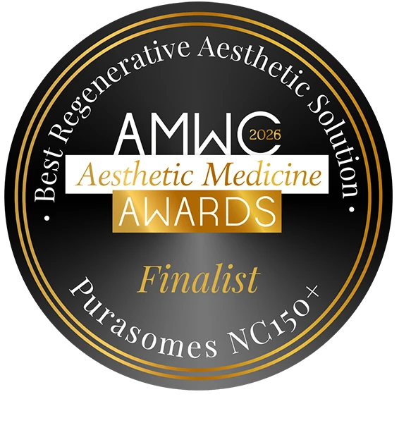 Purasomes NC150+ AMWC 2026 finalist za Best Regenerative Aesthetic Solution